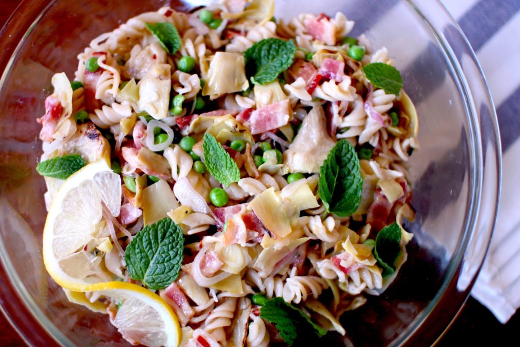 Bacon Pea Parm Pasta Recipe