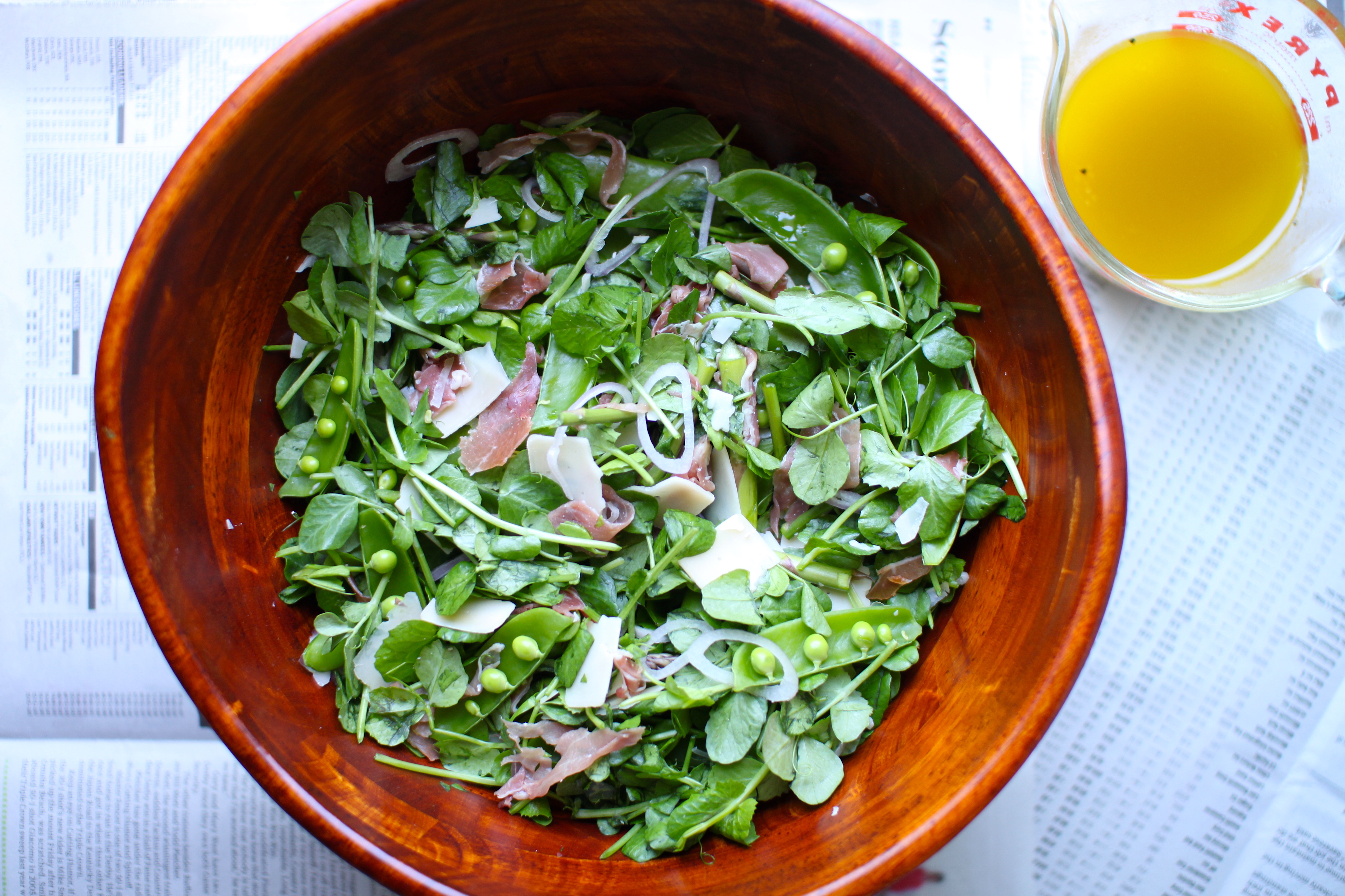 Endive & Snap Pea Salad with Parmesan Dressing Recipe