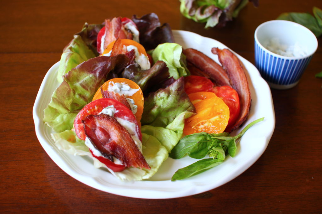 BLT Wraps with Basil Mayo