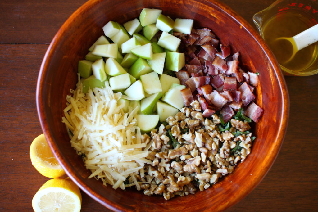 Bacon Apple Kale Salad