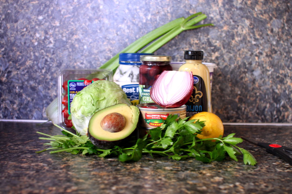 Rainbow Tuna Salad ingredients